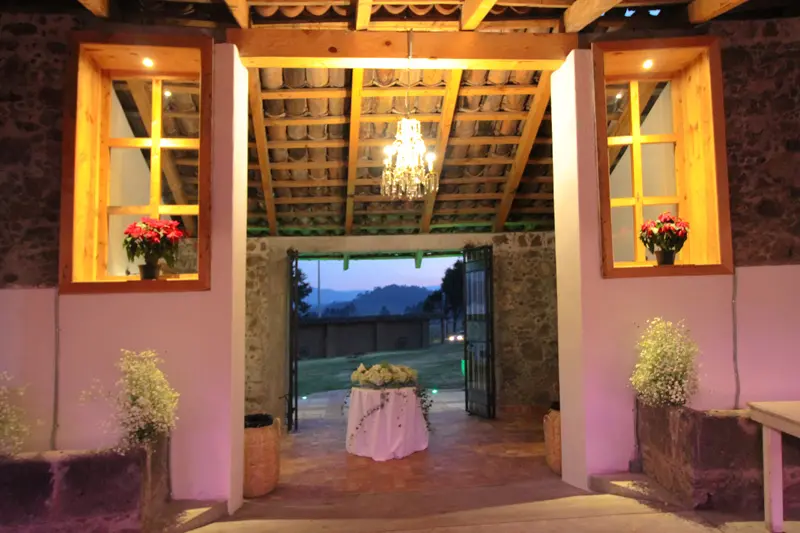 Salón de eventos en Hacienda Amoltepec